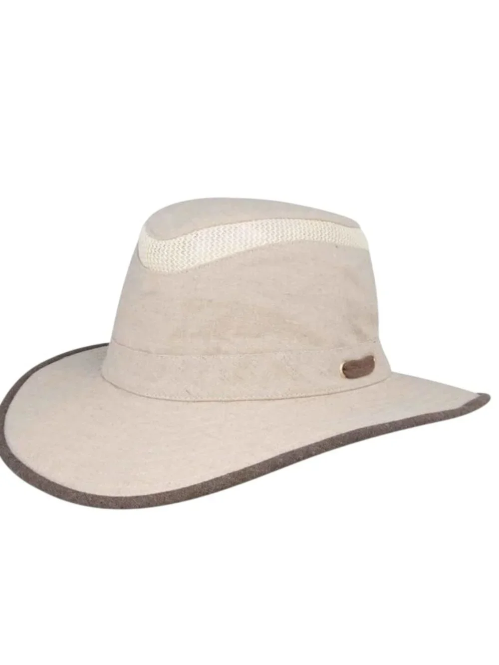 Tilley TMH55 Organic Airflo Sun Hat 7 1/4 Medium Beige Tan Trim 58CM